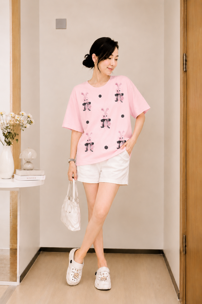 BỘ🐰 Pink Bunny Bow