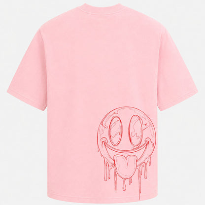 Áo Pink Drip Smile