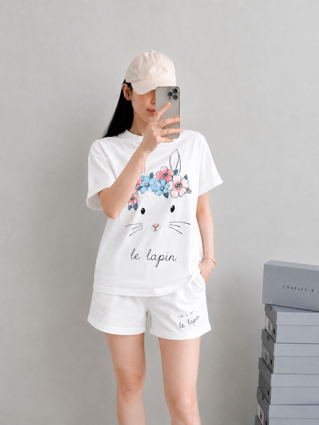 BỘ  Thỏ Hoa Pastel