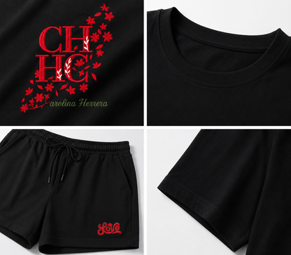 BỘ CH Floral Black